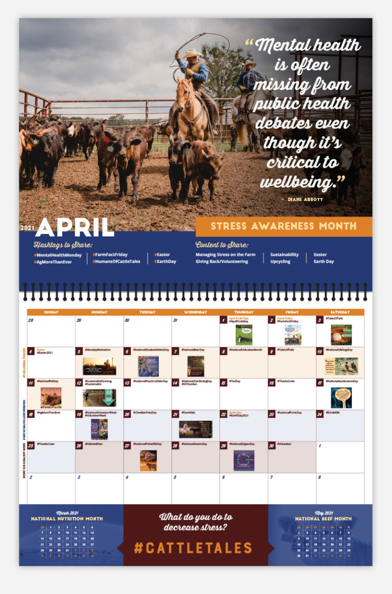 CattleTales Calendar Cultivate Agency Solutions grown here.